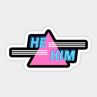 He/Him Trans Sticker